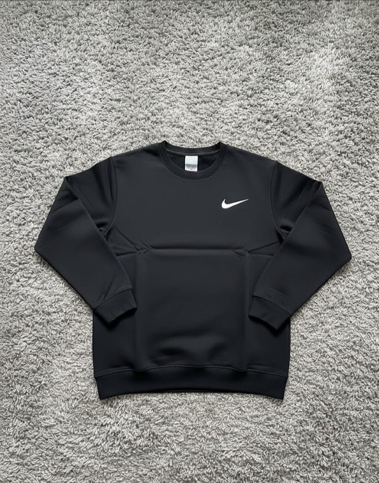 plain black nike jumper