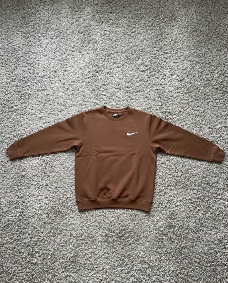 vintage brown nike sweater